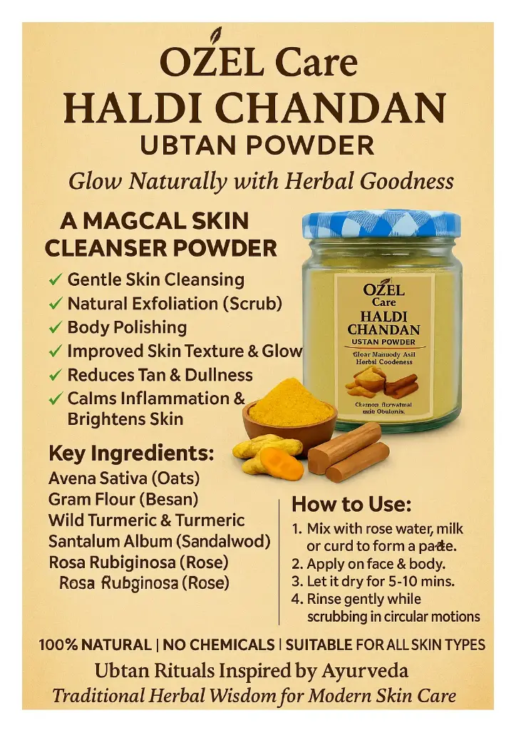 [HALDI CHANDAN UBTAN12] OZEL Care Haldi Chandan Ubtan 150gm