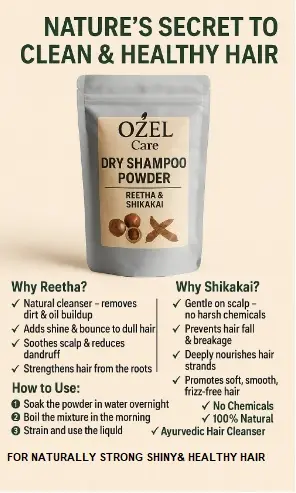 OZEL Care Dry Shampoo Powder 150gm